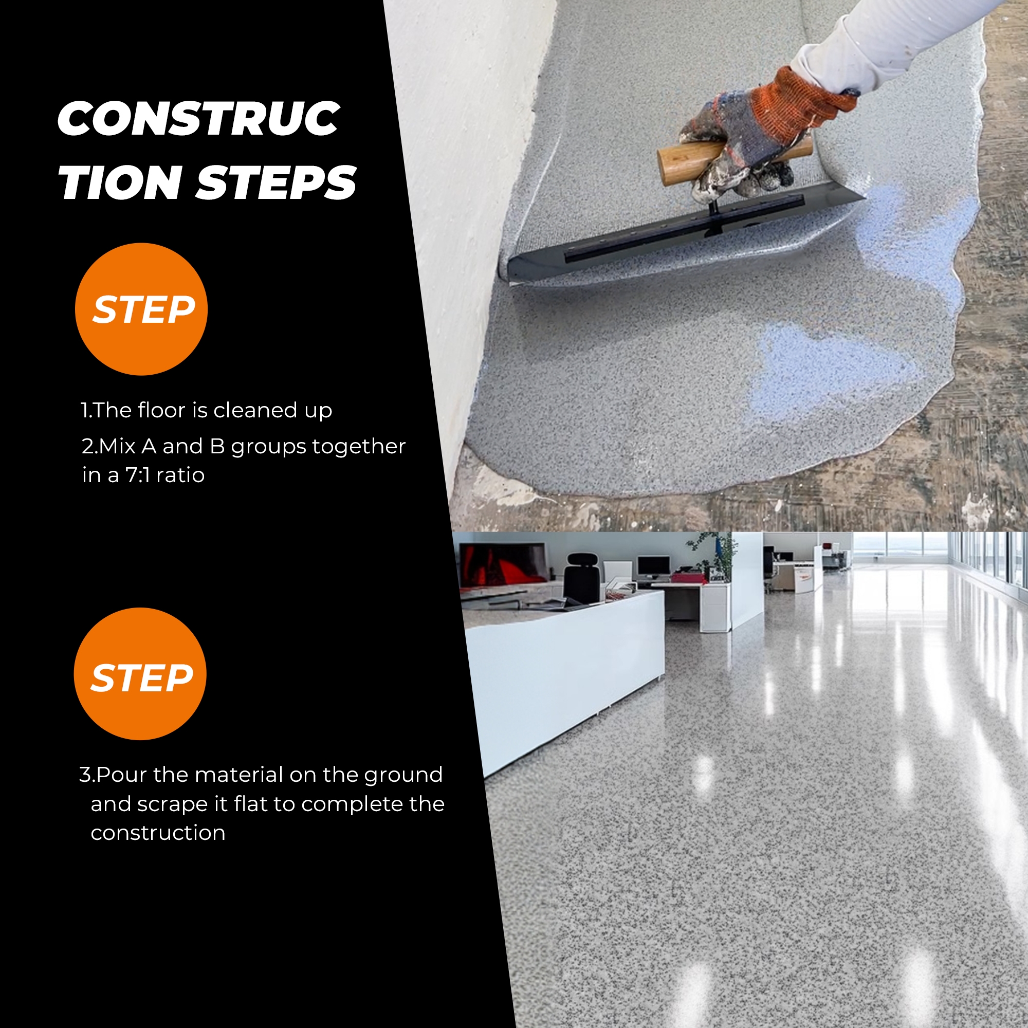 主图2 SHENGWEI Epoxy Colored Sand Floor Paint Series - Image 2